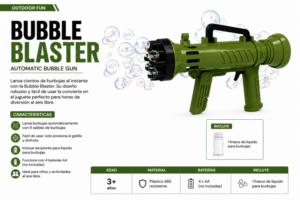 pistola burbujas