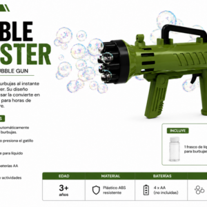 pistola burbujas
